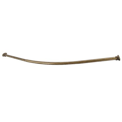 Kingston Brass CC3173 Edenscape 47"-60" Stainless Steel Adjustable Curved Shower Curtain Rod, Antique Brass - color: Antique Brass