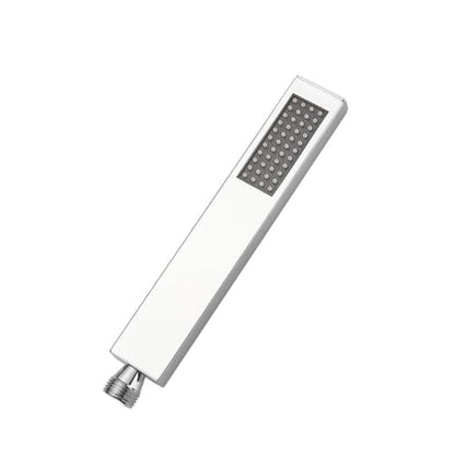 Hand Shower Wand Handheld Shower Spray High Pressure Single Function Luxury Hand Showerhead Polished Chrome - color: Polished Chrome, style: Square
