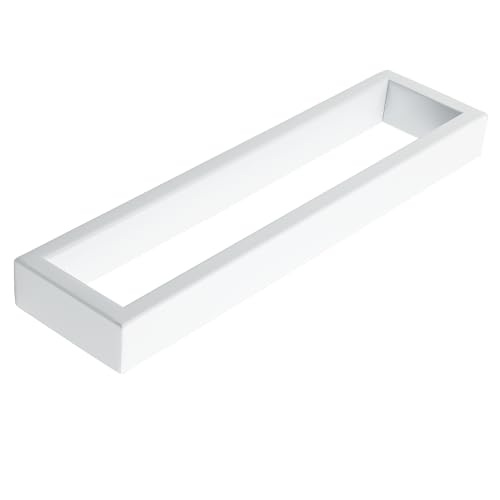 Sayayo White Towel Bar for Bathroom, 10 Inch Hand Towel Holder Wall Mount Square Towel Ring SUS304 Stainless Steel Towel Rack - color: White, size: 10 INCH