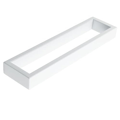 Sayayo White Towel Bar for Bathroom, 10 Inch Hand Towel Holder Wall Mount Square Towel Ring SUS304 Stainless Steel Towel Rack - color: White, size: 10 INCH