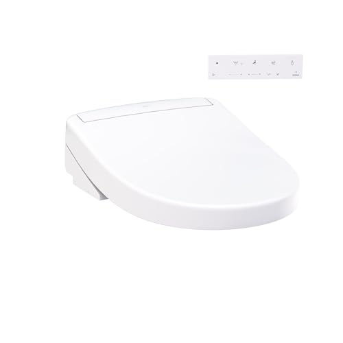 TOTO® WASHLET® S5 Electronic Bidet Toilet Seat with Instantaneous Water Heating, PREMIST and EWATER+ Wand Cleaning, Round, Cotton White - SW3445#01 - color: Cotton White, size: Round