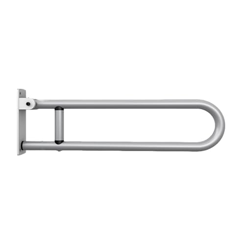 Handicap Bars for Bathroom U Shaped Flip-Up Waterproof | Aluminum Alloy Heavy Duty Rustproof Wall Mount Safety Support Rail Bathroom Aid for Elderly Disabled Pregnant Patient Fall