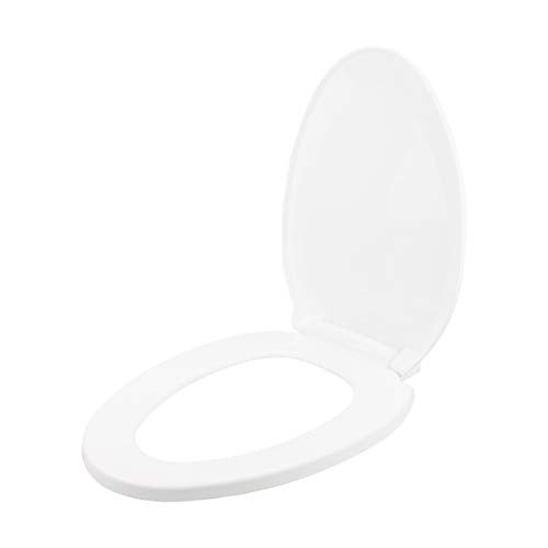 Renovators Supply Manufacturing White Plastic Soft Close Toilet Seat Elongated Slow Close Toilet Seat With Adjustable Mounting Hardware Pack Of 3 - color: White, size: Pack of 3