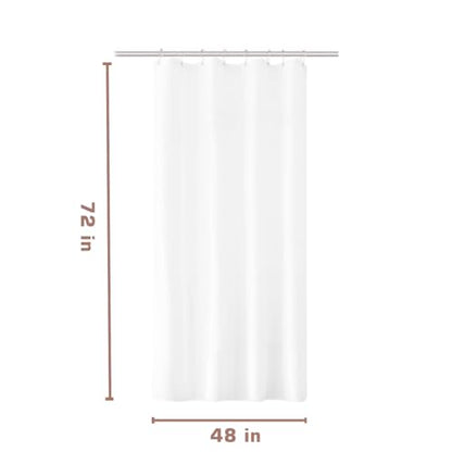 Felisa Stall Fabric Shower Curtain Liner with 3 Magnets,48W x 72L, Waterproof & Hotel Quality Shower Stall Curtain Liner for Bathroom,Soft Cloth Shower Curtain Liners,Machine Washable,White - size: 48"W x 72"L (Pack of 1)