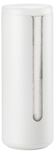 Zone Denmark Ume Toilet Paper Storage for the Wall, Toilet Paper Holder, Standing, Made of Aluminium, Practical and Elegant Bathroom Accessories, Diameter 15 cm, Height 40.5 cm, White
