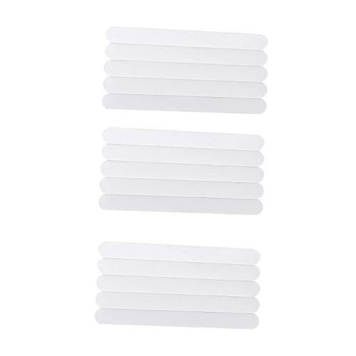 OUNONA 15Pcs Anti-Slip Tape Sticker, EVA Bathroom Safety Strips | Easy to Install, White Elegant Finish, Doorway and Corridor Use, Prevents Slipping
