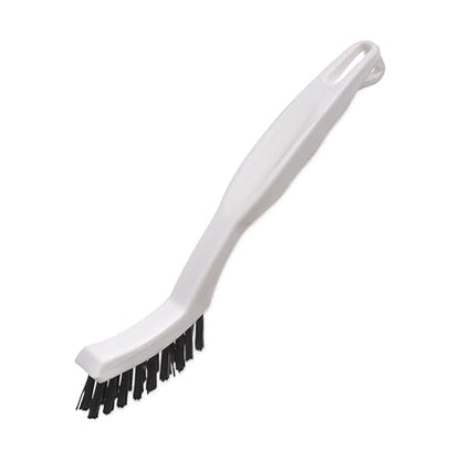 SPARTA Grout Brush with Stiff Nylon Bristles, 8 Inch, White | Flo-Pac, Stiff Crimped Nylon Bristles, 2.75-Inch Brush Section, Narrow Crevices, BPA Free - color: White, size: 8 Inches