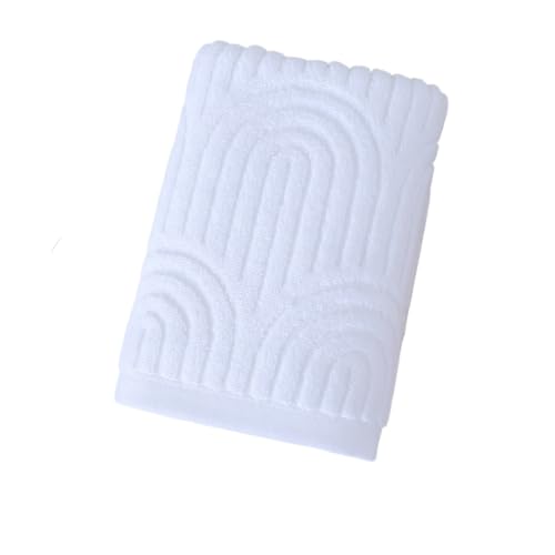 Waffles Weave Bath Towel 40X70Cm High Absorbency for Gym Hotel and Home Use in 4 Color Rapiddry Hand Towel - color: White