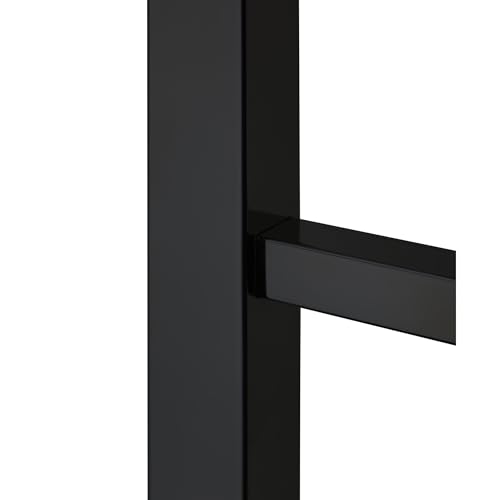 WarmlyYours Tahoe Heated Towel Rack, 7 Bars, Matte Black | Hardwired 120V heated towel rack for spa-like bathroom comfort, 427 BTU/hr, energy-efficient towel drying - color: Matte Black (7 Bars)