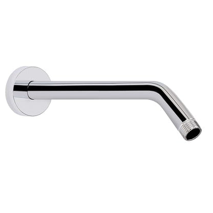 Shower Arm with Flange and Teflon Tape, Wall Mounted Shower Pipe 304 Stainless Steel Extension Arm for Fixed Shower Head & Handheld (12 Inches, Chrome) - color: Chrome, style: 12 Inch