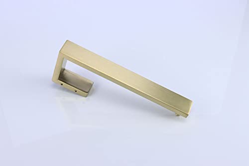 TocTen Hand Towel Holder/Towel Ring - Thicken SUS304 Stainless Steel Bathroom Hand Towel Hanger, 9 Inch Heavy Duty Wall Mounted Towel Rack, Square Hand Towel Bar for Bathroom Hardware (Gold, 9 in) - color: Gold, size: 9 In-Rectangular
