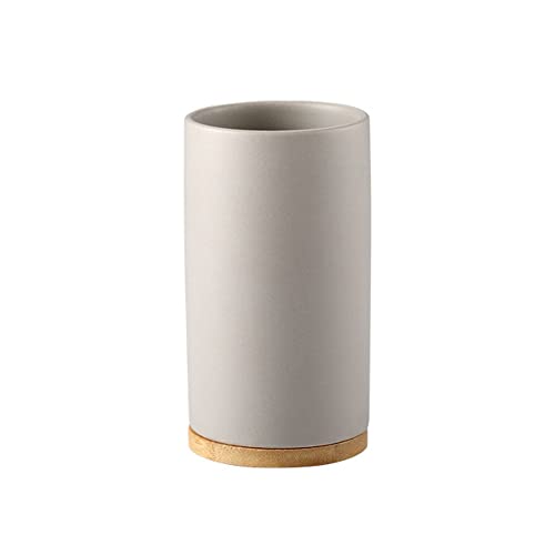400ml Ceramic Toothbrush Cup Tumbler, Bathroom Cup Toothbrush Holder for Toothbrush and Toothpaste - style: Gray, Cup