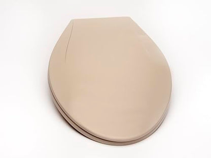 2Q1E6-80 Builder Grade Slow Close Plastic Toilet Seat with Vari Adjust Lok-Down R'N'C Hinge and Quik-Lok Mounting Hardware, Elongated, Silver Gray - color: Silver Gray, style: Elongated