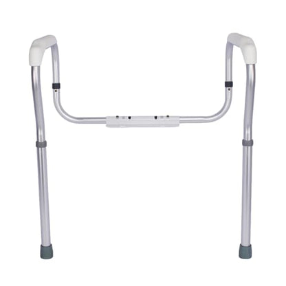 Toilet Support Frame: Non-slip Safety Rail, Aluminum Foot Bar, Portable Bath Handle | Stable Bath Aid for Elderly, Disabled, Pregnant Women