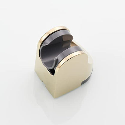 Adjustable Shower Head Holder Wall Mount Handheld Shower Bracket Plastic for Bathroom, Zirconium Gold, ST01J1 - style: Zirconium Gold