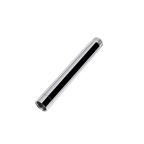 Shower Head Extension Arm, Shower Extender Water Outlet- Lowers Existing, Shower Pipe Extension for Bathroom, Made of Solid Metal Stainless Steel(4 Inch, Chrome Finish) - color: Chrome Finish, style: 4 Inch