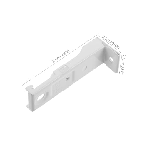 12pcs Ceiling Mounting Brackets: Bendable Curved Curtain Rail Track Wall Mount Brackets Hardware - Drapery Rod Holder for Living Room Shower