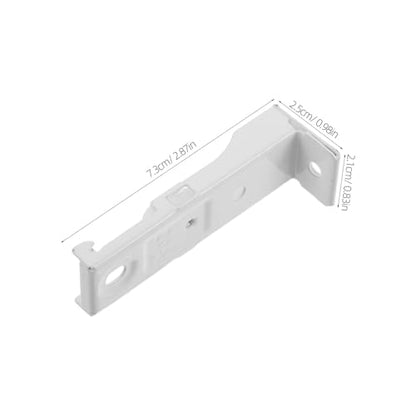 12pcs Ceiling Mounting Brackets: Bendable Curved Curtain Rail Track Wall Mount Brackets Hardware - Drapery Rod Holder for Living Room Shower