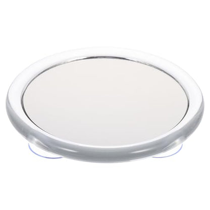 NOLITOY Magnifying Makeup Mirror with Suction Cup White Round Edge Cosmetic Mirror Φmm for Bathroom and Bedroom Easy Mounting Practical for Daily Skin Care and Personal Grooming
