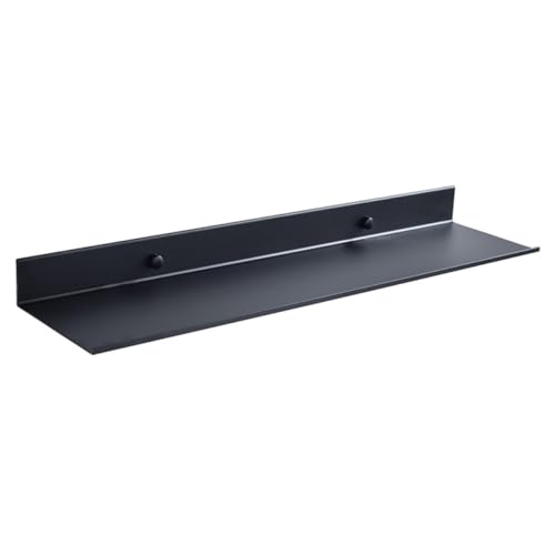 MAGICLULU Black Over-the-Toilet Storage Rack Bathroom Shelf Wall Mount Rustproof Floating Shelves Space-Saving Shelving