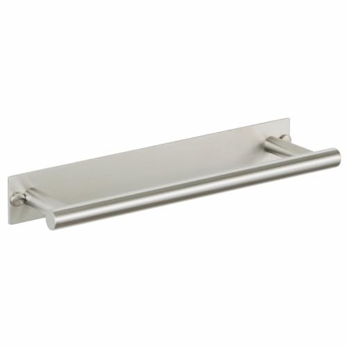 Alise Adhesive Towel Bar,12" Towel Rack for Bathroom Wall Mounted,Nickel | Bathroom Towel Rack SUS304 Stainless Steel,Towel Holder for Bathroom Hardware Decoration,Sticky or Screw-Mounted - color: Brushed Nickel, size: 12-Inch