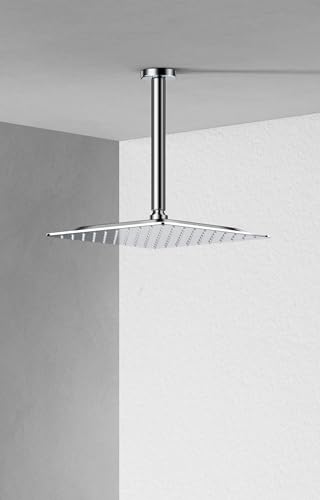 VBFF-Shower Head,rain shower head, 10 inch- Square Shower Head, 1.8 GPM Flow Rate, rainfall showerhead,VBFF08(Chrome) - color: Chrome, size: 10 Inch