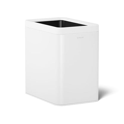 Kohler K-31314-STW 25-Liter Open-Top Trash Can, White Stainless Steel - color: White Stainless Steel, size: 6.6 Gallon - Open Top