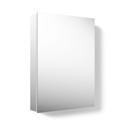 Kohler Embark Slim Medicine Cabinet Bathroom Mirror, 20in x 26in | 55062-NA, Rectangular, Adjustable Shelves for Storage, Mirrored Door - size: 20 in. x 26 in., style: Flat Edge