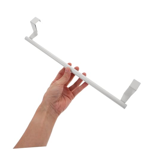 Healifty Stainless Steel Over Door Towel Rack Versatile Towel Storage Holder for Cabinets Bathrooms Accommodates Multiple Towels for Space Saving Areas
