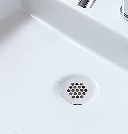 Grid Drain Strainer Assembly Without Overflow for Bathroom Sink, C.O. Plug Grid Lavatory Drain, Bathroom Sink Grid Strainer by Artiwell, Chrome Plated - color: Chrome Plated, style: Without Overflow