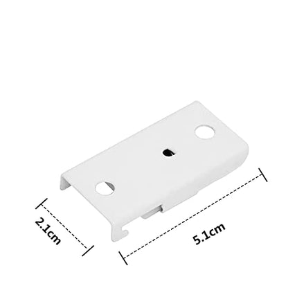 TOKPLNU Ceiling Mount Bracket for Flexible Bendable Curtain Track, White Curved Curtain Rail Ceiling Mounting Hardware, 10 Pack - color: White, size: 10Pcs Ceiling Mount Bracket