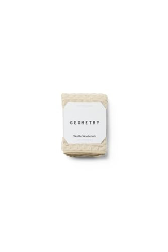 GEOMETRY Taupe Waffle Washcloths - color: Taupe, size: 10"x10" (3 pack)