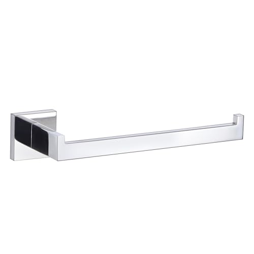 LANC Bathroom Hand Towel Holder Chrome Silver Hand Towel Bar 10 Inche Right Side Square Towel Ring for Kitchen Lavatory Wall Mount Stainless Steel Polished Towel Racks Hanger, A8806CP - color: Chrome Polished, size: 1 Pack(Right Hand)