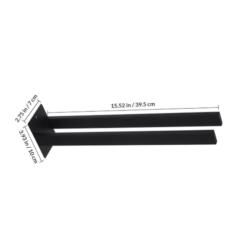 UPKOCH Towel Holder Sleek Contemporary Stainless Steel Wall Mounted Dual Bar with Dual Rod Design Easy to Install Towel Rack with Tools and Instructions for Kitchen and Bathroom