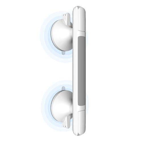 Grab Bars for Bathtubs and Showers, 1-PCS | With Indicator, Suction Cup Shower Handle, Surface Safety Grip, Strip Locking Latches Removable - color: 1-PCS