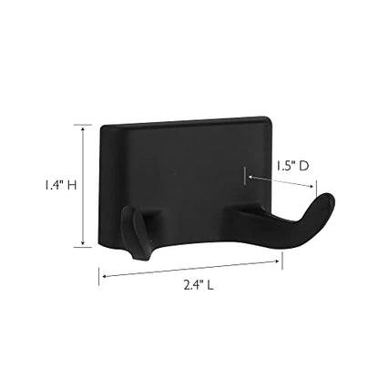 Design House Millbridge Bathroom Robe Hook, Matte Black | Wall Mount, Classic, Zinc, Hardware, 544593 - color: Matte Black, size: Robe Hook