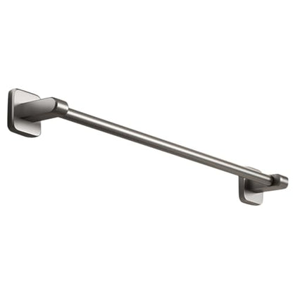 TOYANDONA Heavy Duty No Drilling Towel Rack 40cm Gray Metal Wall-Mounted Bathroom Organizer Self Adhesive Towel Bar for Kitchen and Bathroom Use
