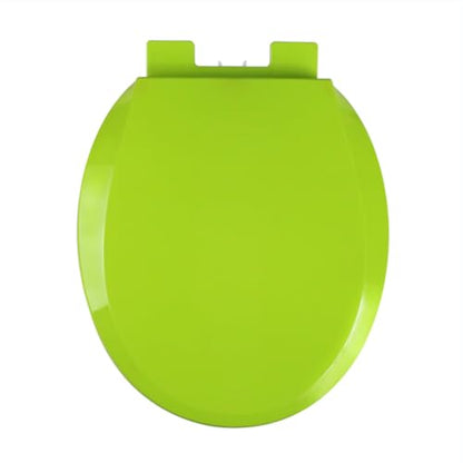 Soft Close Toilet Seat, Round Toilet Seat Cover, Quiet and Slow Close Toilet Lid and Seat, Quick Release, Easy to Install Also Easy to Clean, O-Shaped, PP,Green,36x41cm - color: Green