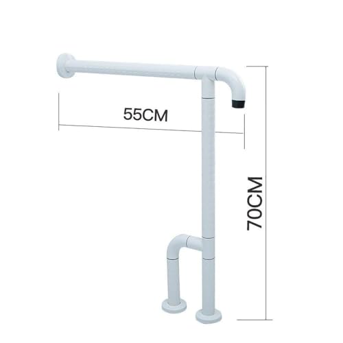 Toilet Frame Bathroom Toilet Grab Handles Safety Shower Grab Bar T-Shaped Grab Rails Wall Mounted Toilet Bathroom Handrail with Legs ly Freestanding N