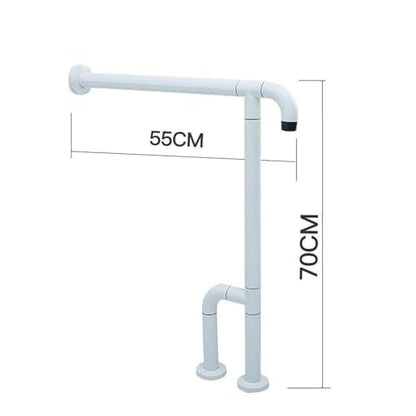 Toilet Frame Bathroom Toilet Grab Handles Safety Shower Grab Bar T-Shaped Grab Rails Wall Mounted Toilet Bathroom Handrail with Legs ly Freestanding N