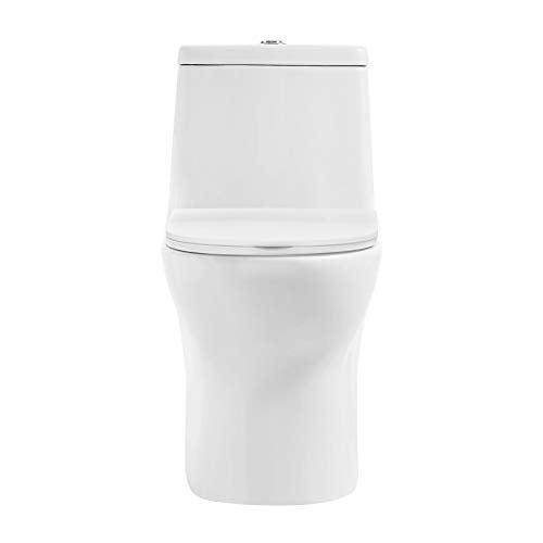 Ivy One-Piece Toilet, 10" Rough-in 1.1/1.6 gpf - color: Glossy White, size: 10" Rough-in