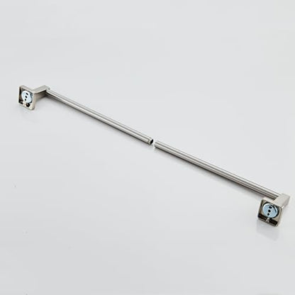 Bathroom Wall Mounted Towel Rack,24 Inch Brushed Nickel Towel Bar with Stainless Rack and Hand Towel Holder, Shower and Bath Towel Racks for Bathroom Wall(Total Length 26-Inch) - color: Brushed Nickel, size: 24In