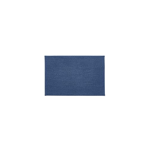 TYUU Bathroom Rugs Non Slip Washable, Super Absorbent Thin Bath Mat Small Quick Dry Low Pile Bathroom Rug, Navy Blue 20"x30" - color: Navy Blue, size: 1'8" X 2'6" (Rectangular)