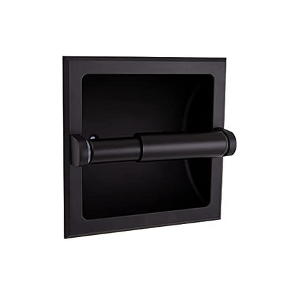 Design House Millbridge Toilet Paper Holder, Matte Black | Wall Mount, Classic, Zinc, Hardware, 544554