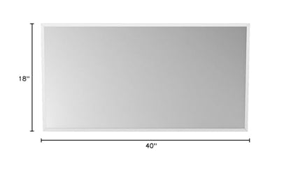 18x40 Inch Rectangle Frameless Bathroom Vanity Mirror with Beveled Edge - Shatterproof Wall Mounted Decorative Glass with Safety Backing for Living Room Bedroom Hallway Entryway - Fab Glass and Mirror - size: 18"L x 40"W, style: Rectangle