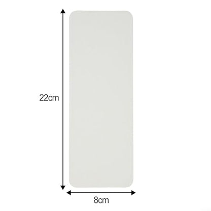FABULETTA Diatomite Drying Mat for Kitchen and Bathroom Counters – Absorbent Stone Mat, Quick-Dry, For Easy-Clean, Non-Slip, For 8x8 cm to 30x8 cm Sizes, White(22x8cm) - size: 22x8cm