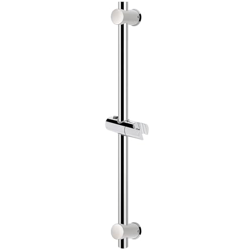 NearMoon Shower Slide Bar with Height/Angle Adjustable Handheld Shower Holder, Bathroom SUS 304 Stainless Steel Shower Head Holder for Bath (Screw Mounted, Chrome Finish) - color: Chrome Finish, style: Screw Mounted