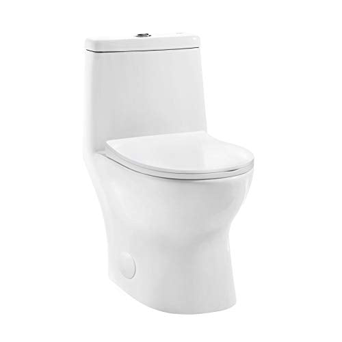 Ivy One-Piece Toilet, 10" Rough-in 1.1/1.6 gpf - color: Glossy White, size: 10" Rough-in