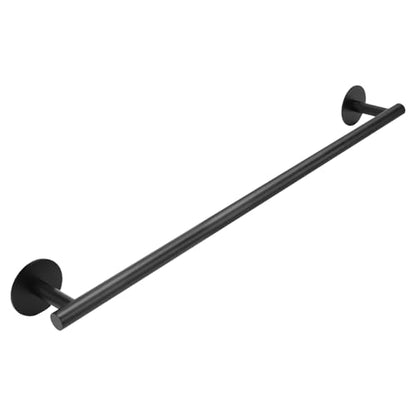 3M Towel Bar, 24 Inch 304 SS Matte Black No Drill Self Adhesive Bathroom Towel Rod Wall Mounted - color: Matte Black, size: 23.6 Inch