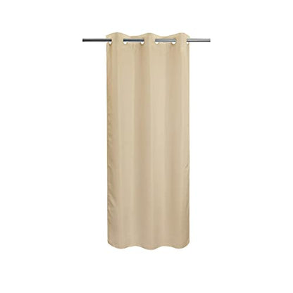 River Dream Stall Size No Hook Beige Shower Curtain Soft Microfiber - 36" Wide Small Fabric Shower Curtain Set for Narrow Stall, Waterproof & Washable, Bottom Magnets, Beige, 36x74 - color: Beige, size: 36"W x 74"L (Pack of 1)